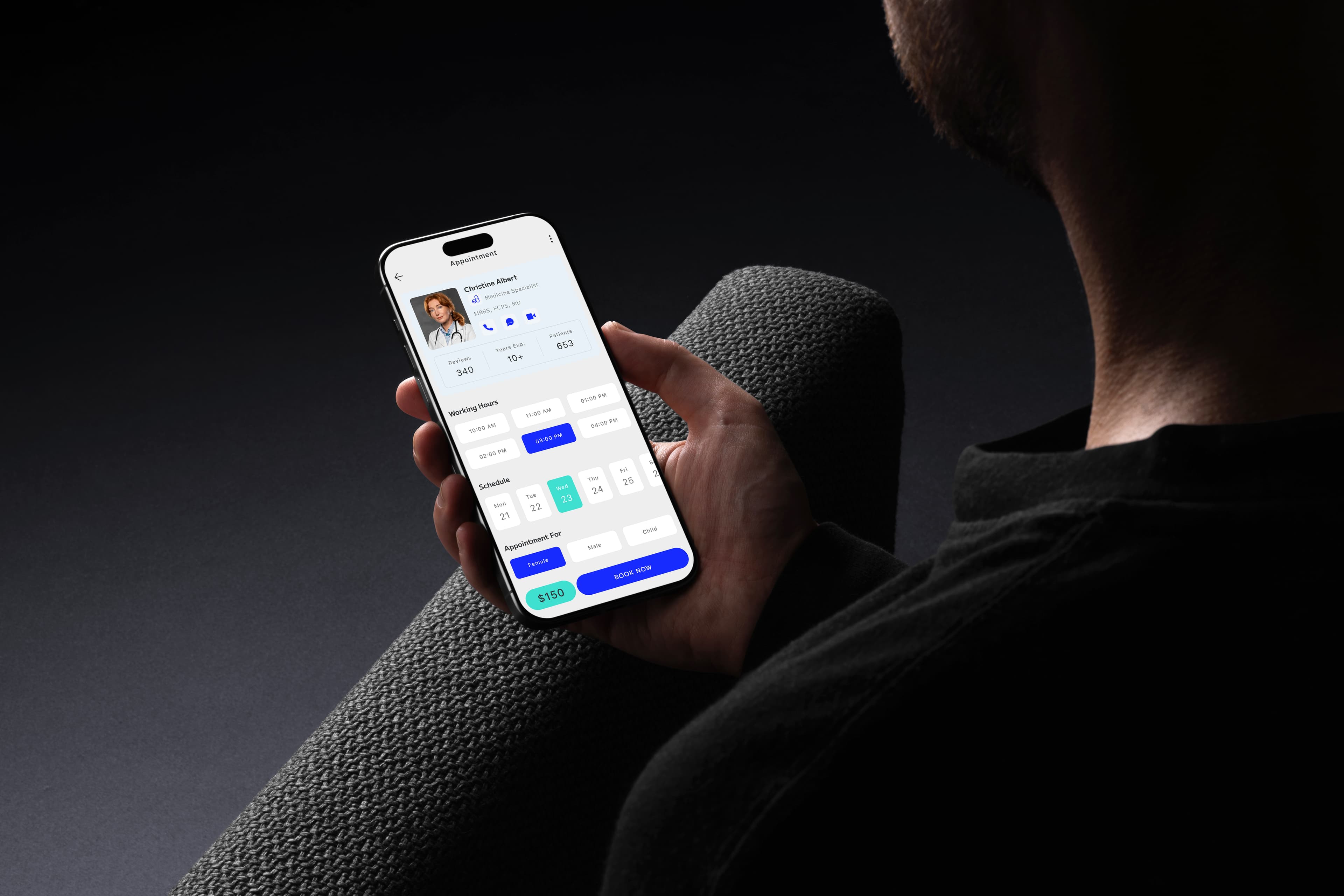 MOBILE APP HAND